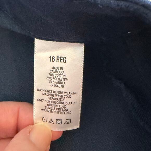 Aeropostale Womens High Rise Jegging Size 16R Navy Blue Stretch NWT - Picture 6 of 7